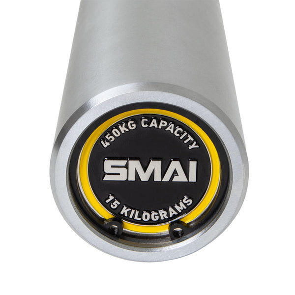 SMAI Barbell (Bearing) - 15kg End Cap Close Up