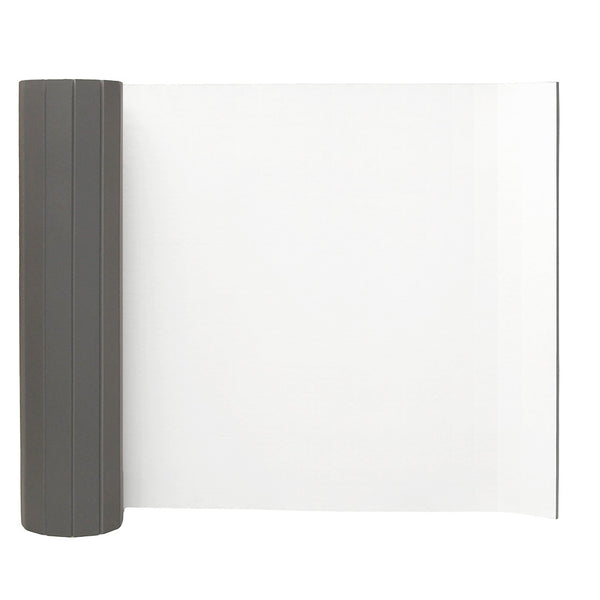 The SMAI Wall Padding - Dollamur Flexi Roll features a large, seamless white sample sheet, partially rolled from the left, with a gray textured strip along the rolled section against a plain white background.