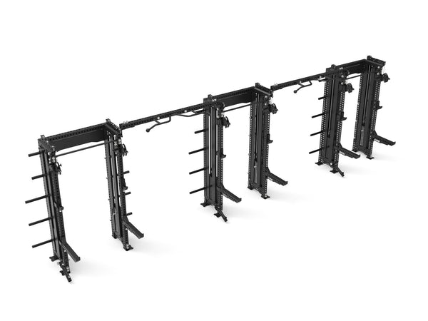 Functional trainer rack 3 cell top angle view