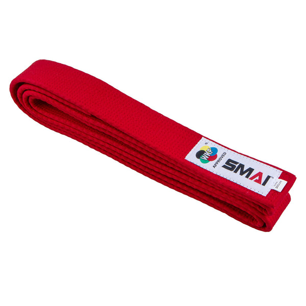 WKF Approved Premium Kata Karate Belt in Red