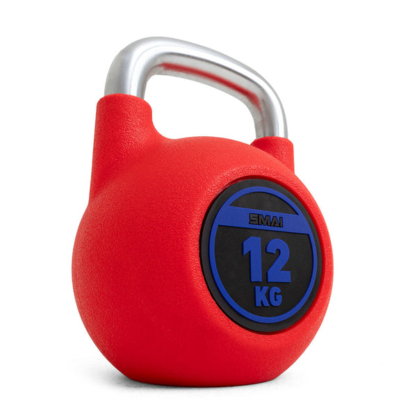 12KG Polyurethane Kettlebell Red Low View