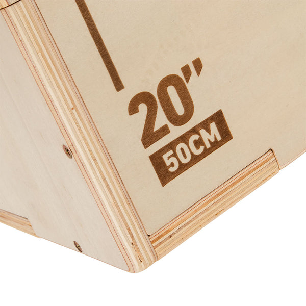 Plyometric Box - Small Wood Close up