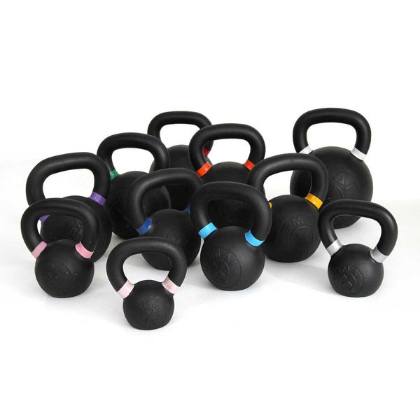 Cast Iron Kettlebell Set 160kg with Storage Rack