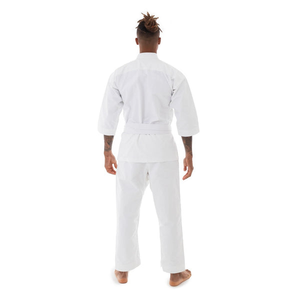 Karate Uniform - 10oz Canvas Gi (White) Back View 2